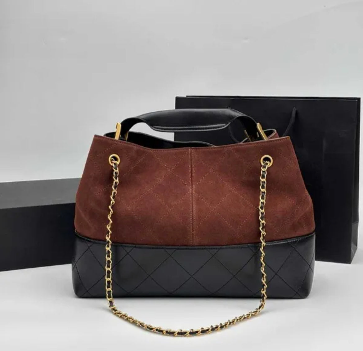Suede Hobo Tote
