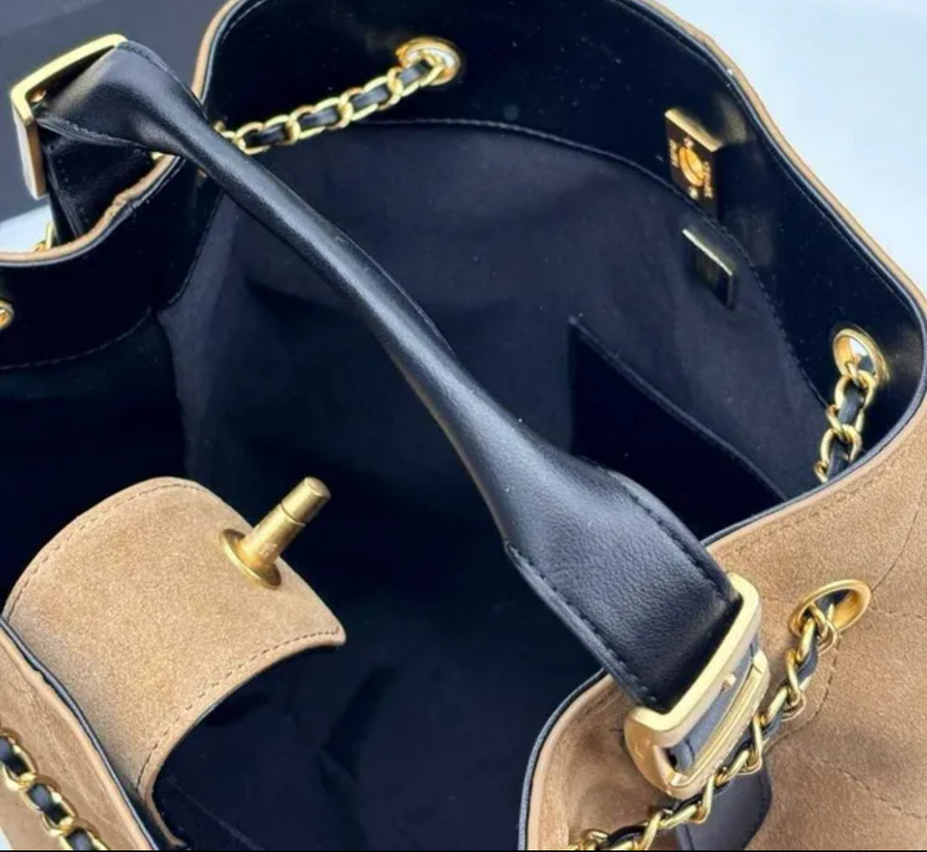 Suede Hobo Tote