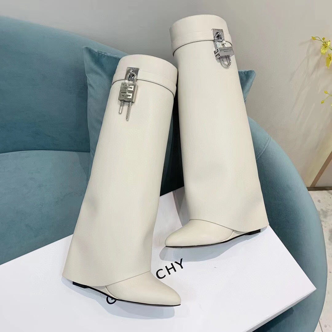 Leather Shark Boots