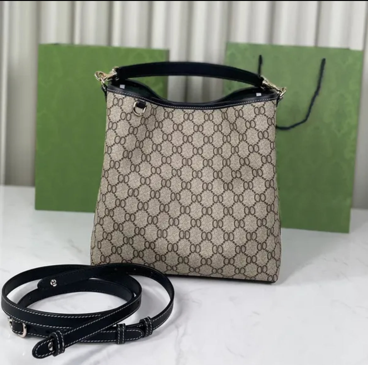 Emblem Bucket Bag