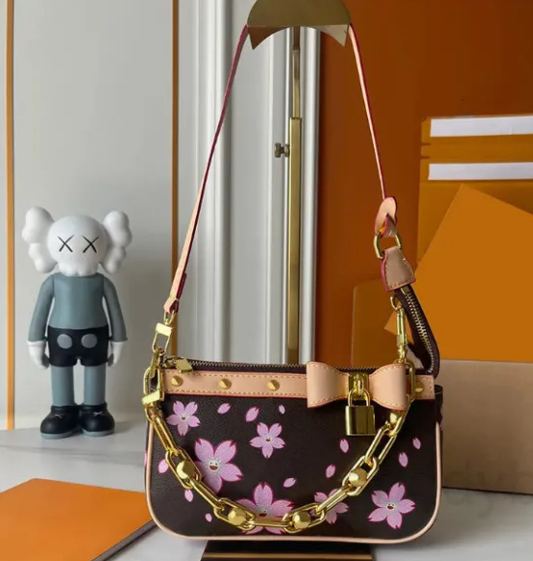 Cherry Blossom Pouch Bag