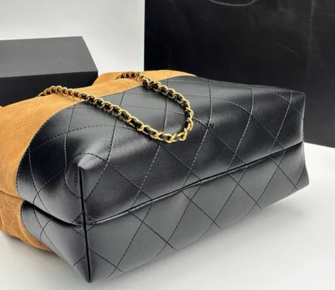 Suede Hobo Tote