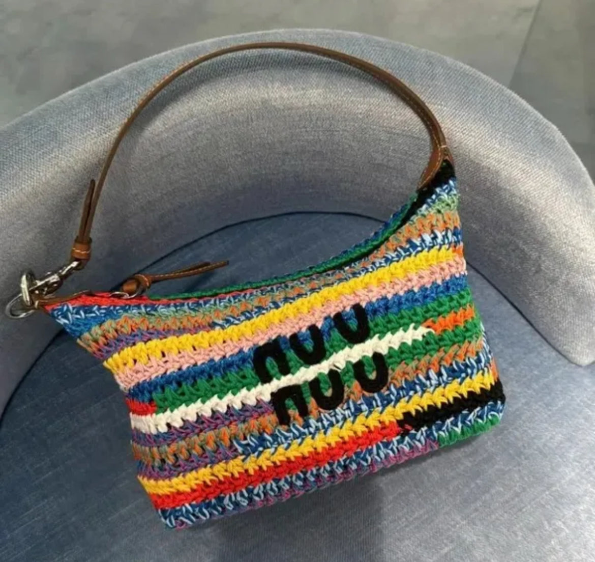 Multicolor Crotchet Tote