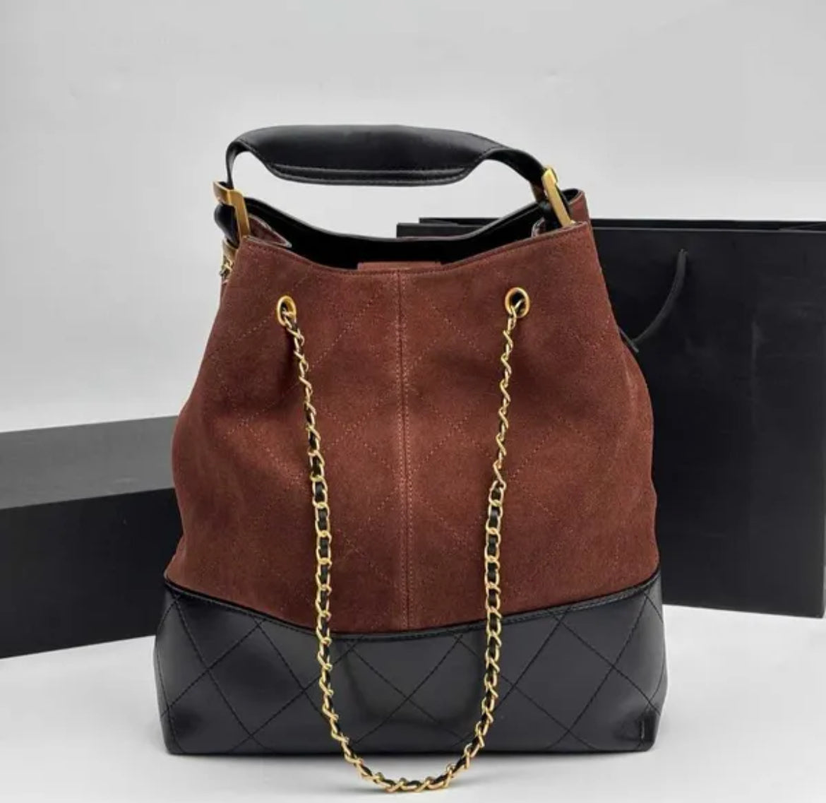 Suede Hobo Tote