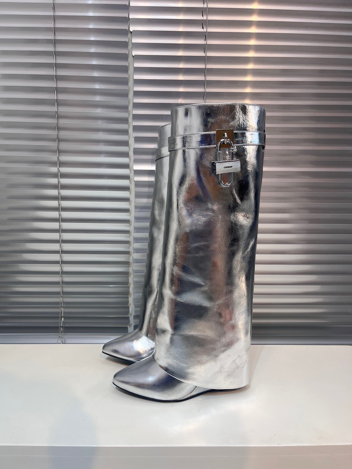 Leather Shark Boots