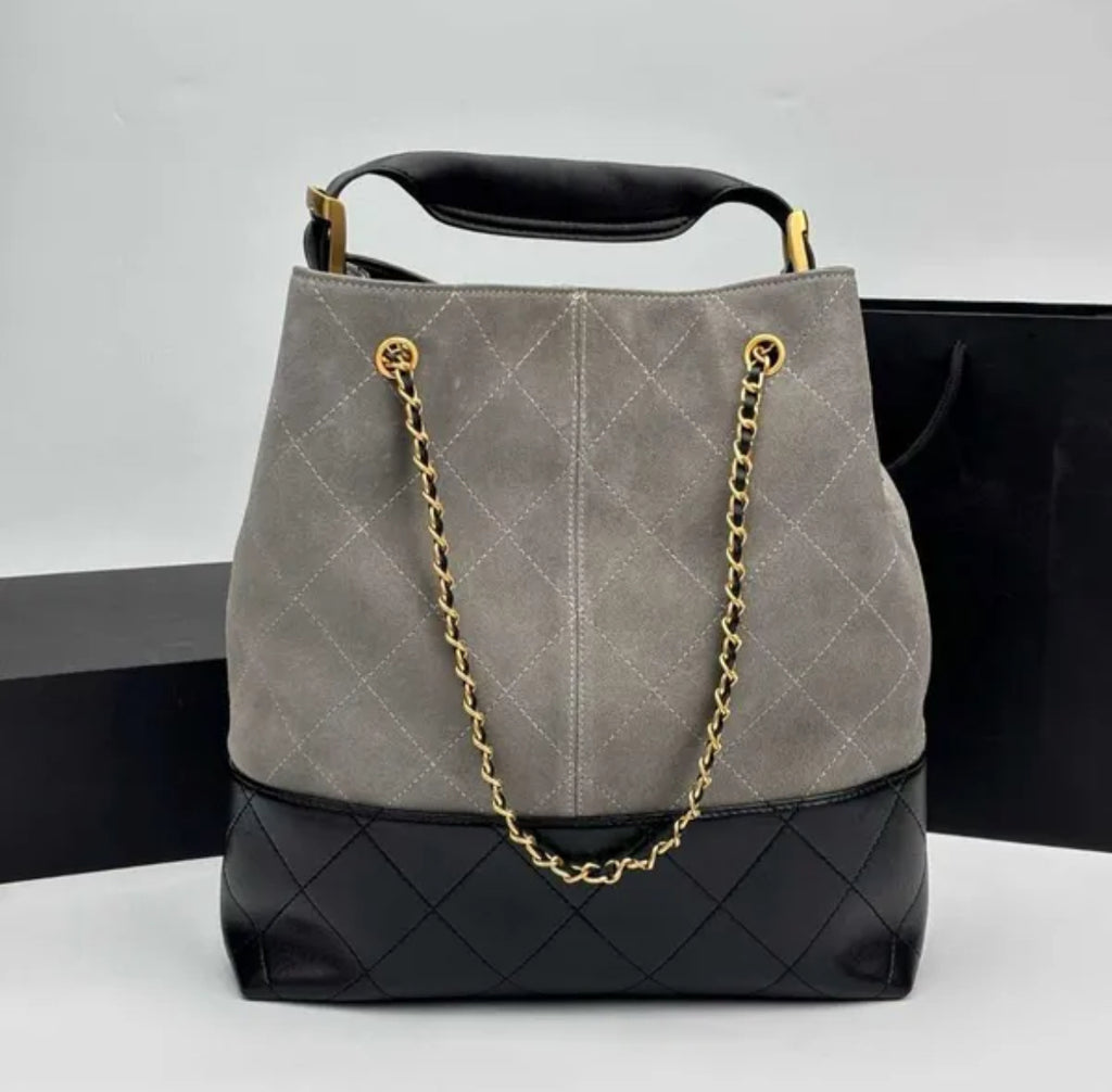 Suede Hobo Tote
