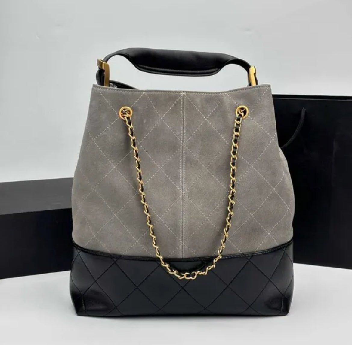 Suede Hobo Tote