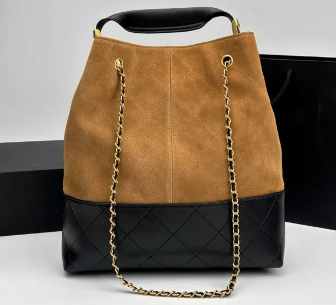 Suede Hobo Tote