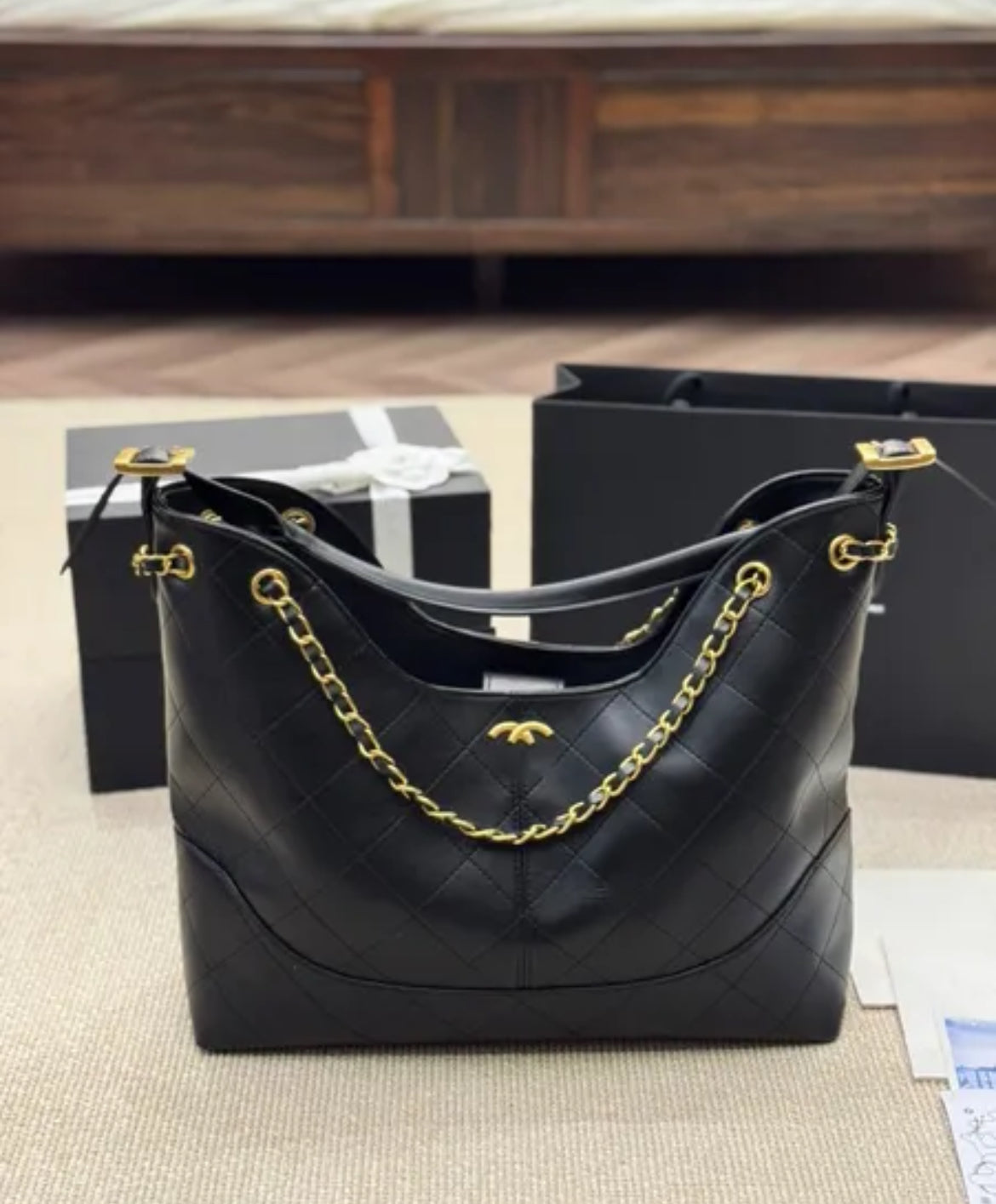 Suede Hobo Tote