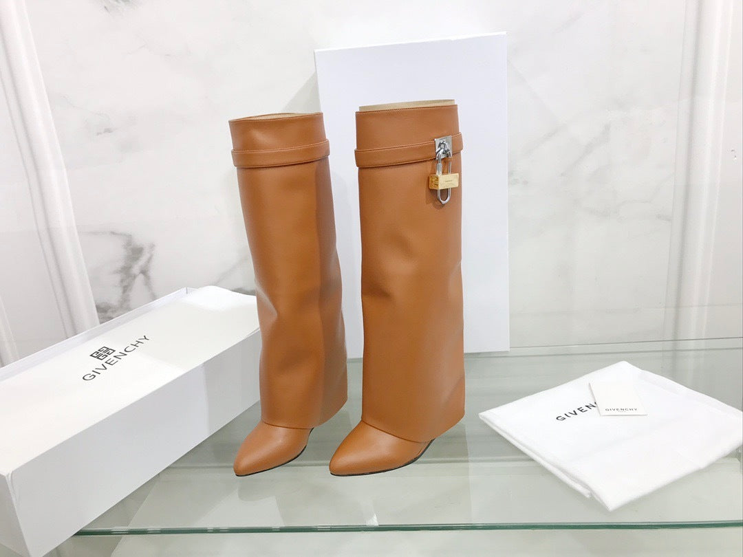 Leather Shark Boots