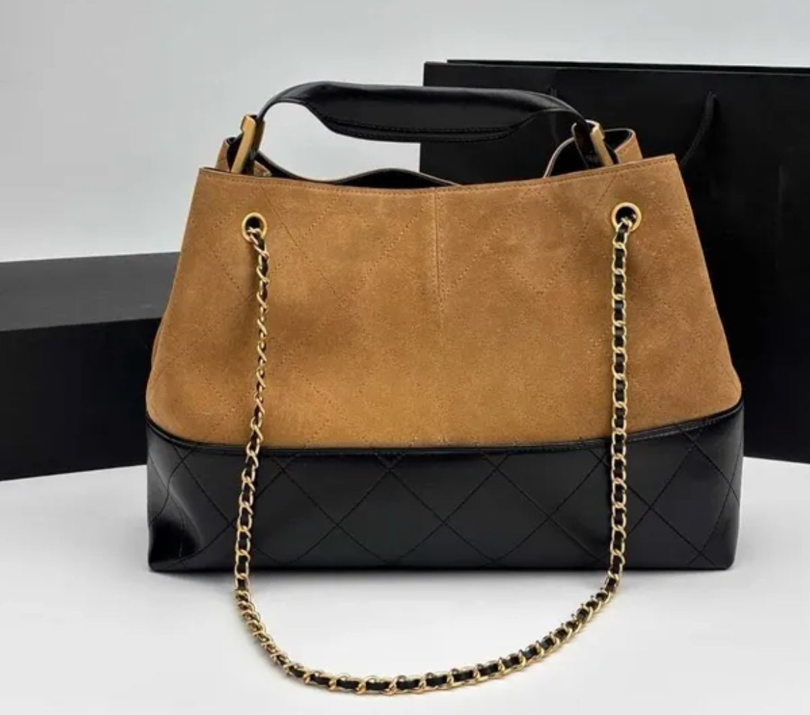 Suede Hobo Tote