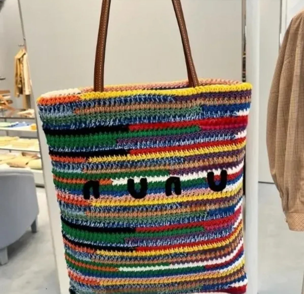 Multicolor Crotchet Tote