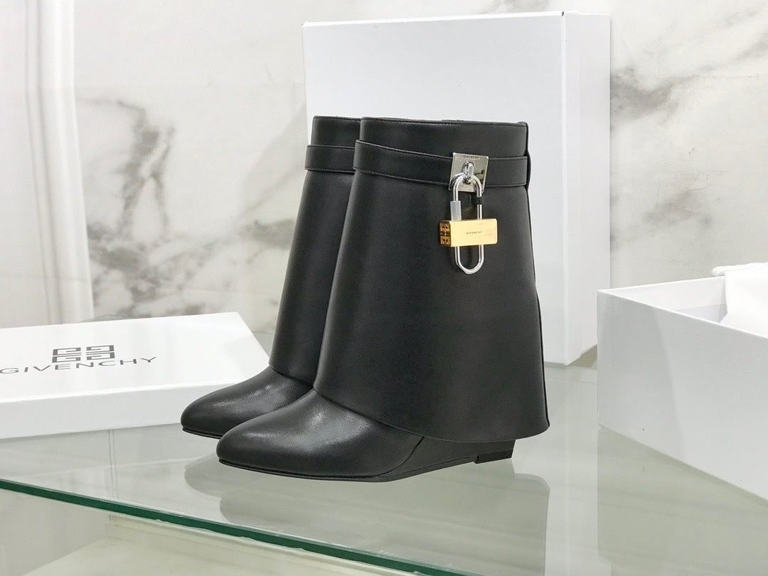Leather Shark Boots
