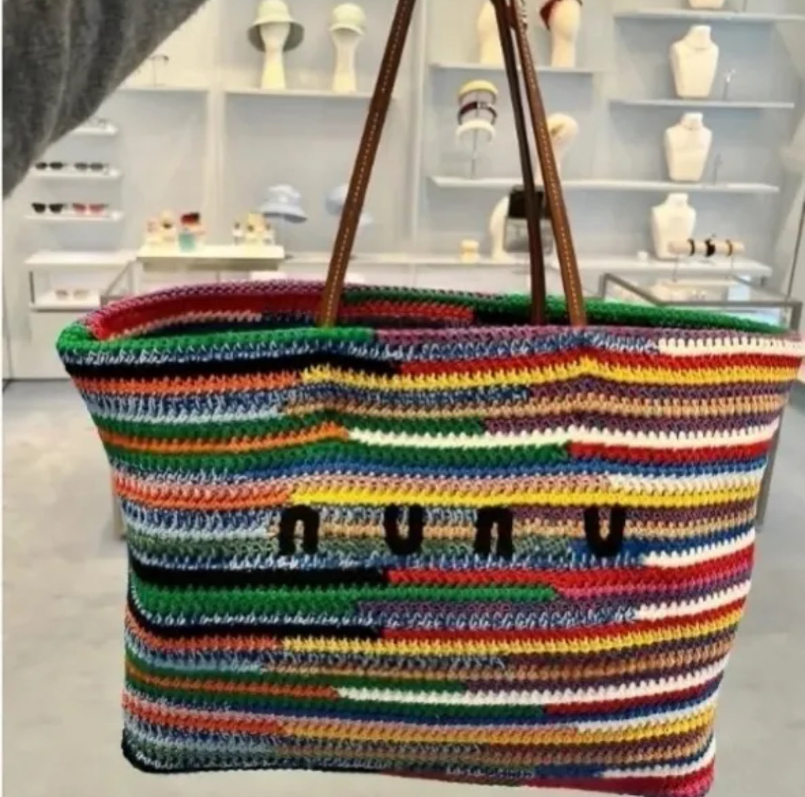 Multicolor Crotchet Tote