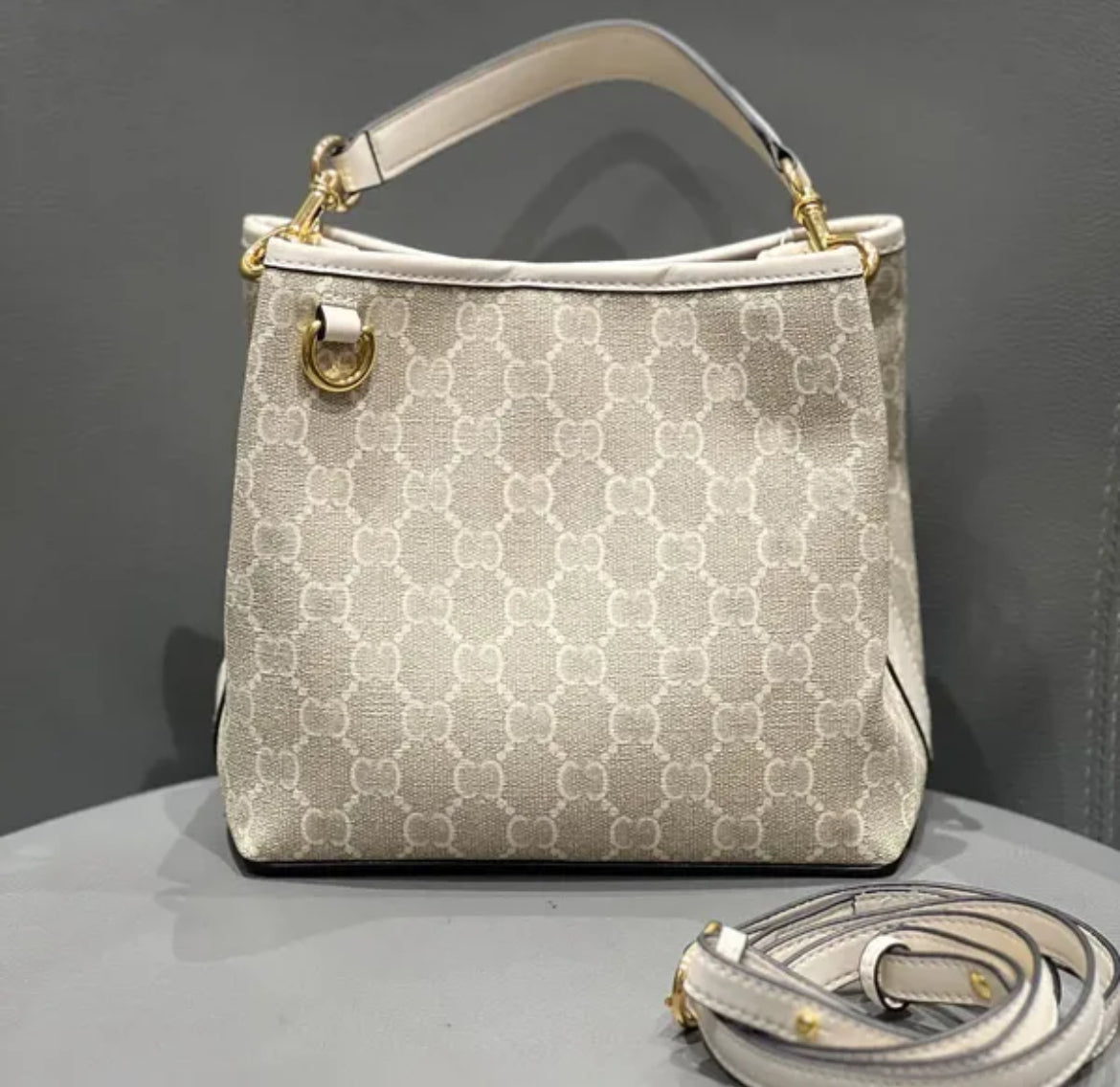 Emblem Bucket Bag
